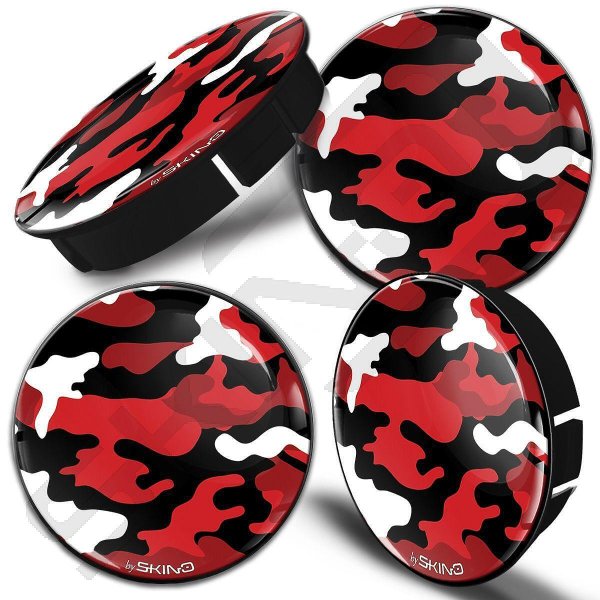 Custom Camouflage Center Caps for Alloy Wheels 60 mm