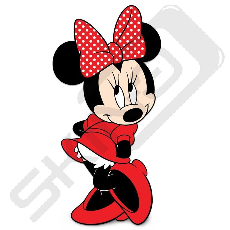Laminated vinyl sticker [ Minnie Mouse decal ] B 56 Skino