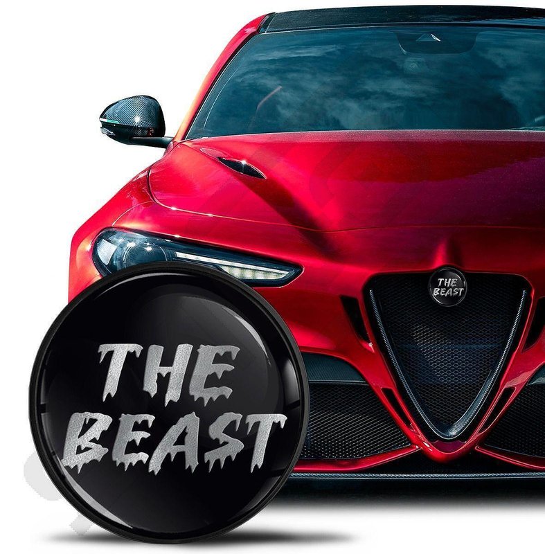 The Beast Alfa Romeo 74mm Emblem Tuning for Hood & Trunk
