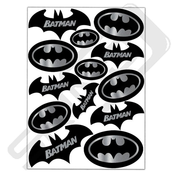Batman stickers sheet [ car bike helmet ] D 60 Skino