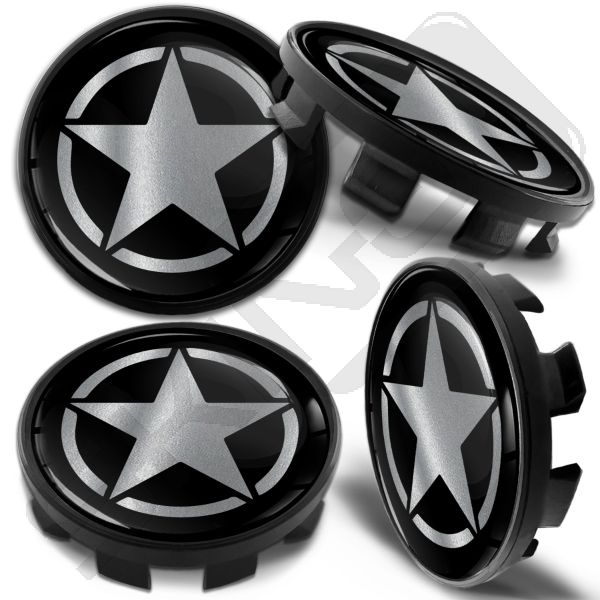 BMW Wheel Center Hub Caps Star [ Black 68mm ] CB 43 ☆Skino