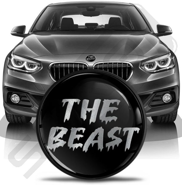 Compatible with BMW Emblem 51767288752 Hood Trunk Bonnet Logo Badge 82mm  Skull